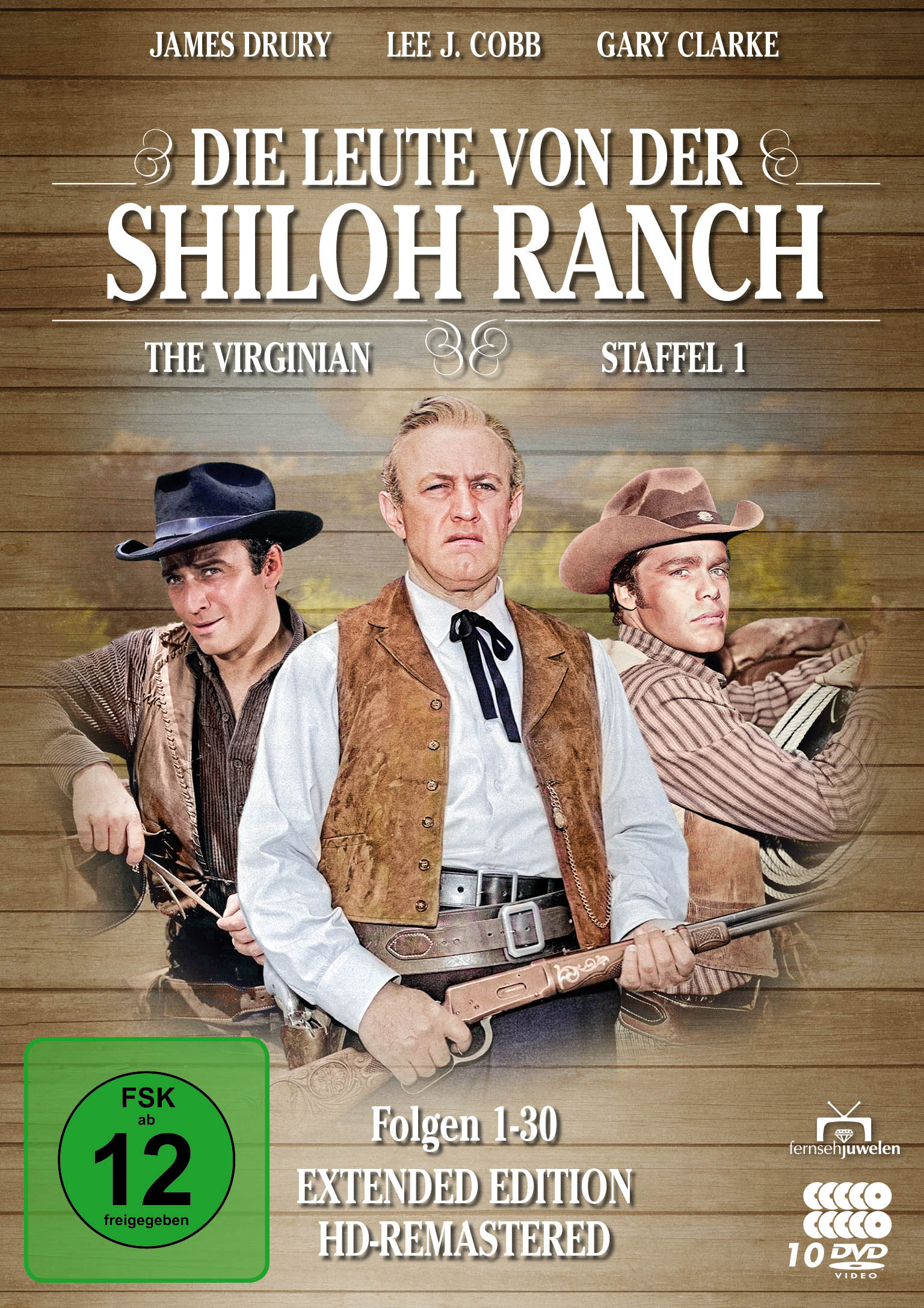 Die Leute von der Shiloh Ranch - Staffel 1 (HD-Remastered) (The Virginian: Extended Edition) (10 DVDs)