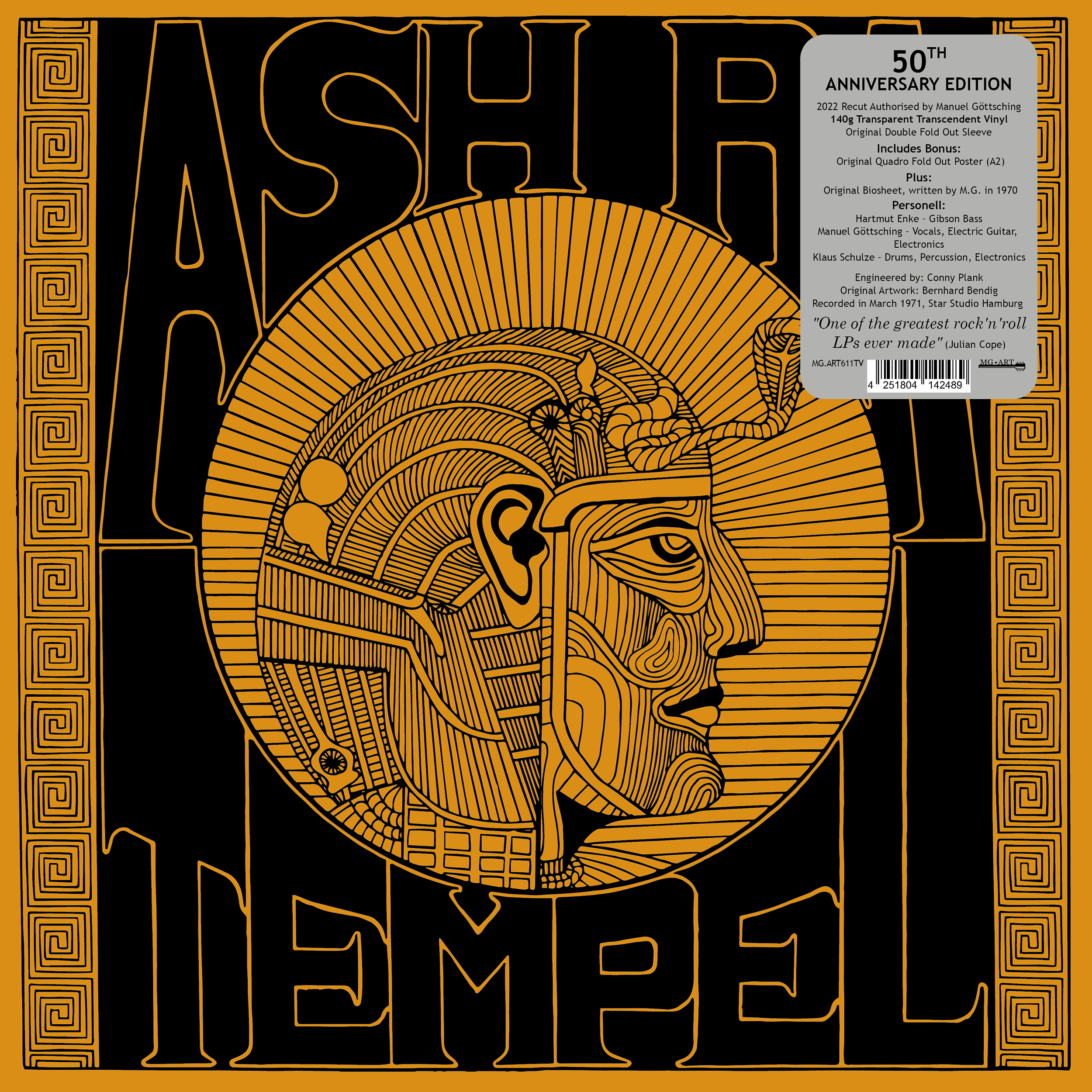 Ash Ra Tempel - Ash Ra Tempel (LTD transparent LP, 50th Anniversary)