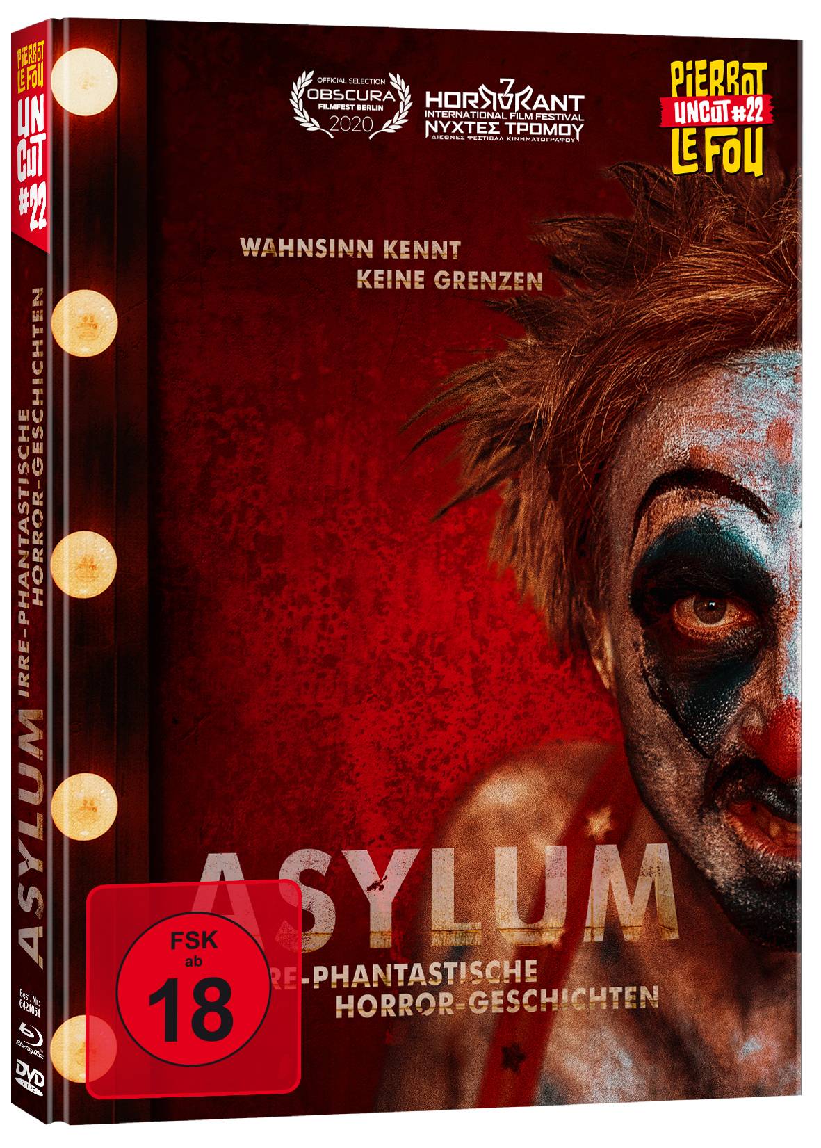 Asylum - Irre-phantastische Horror-Geschichten - Limited Edition Mediabook (uncut) (Blu-ray + DVD) - Cover A