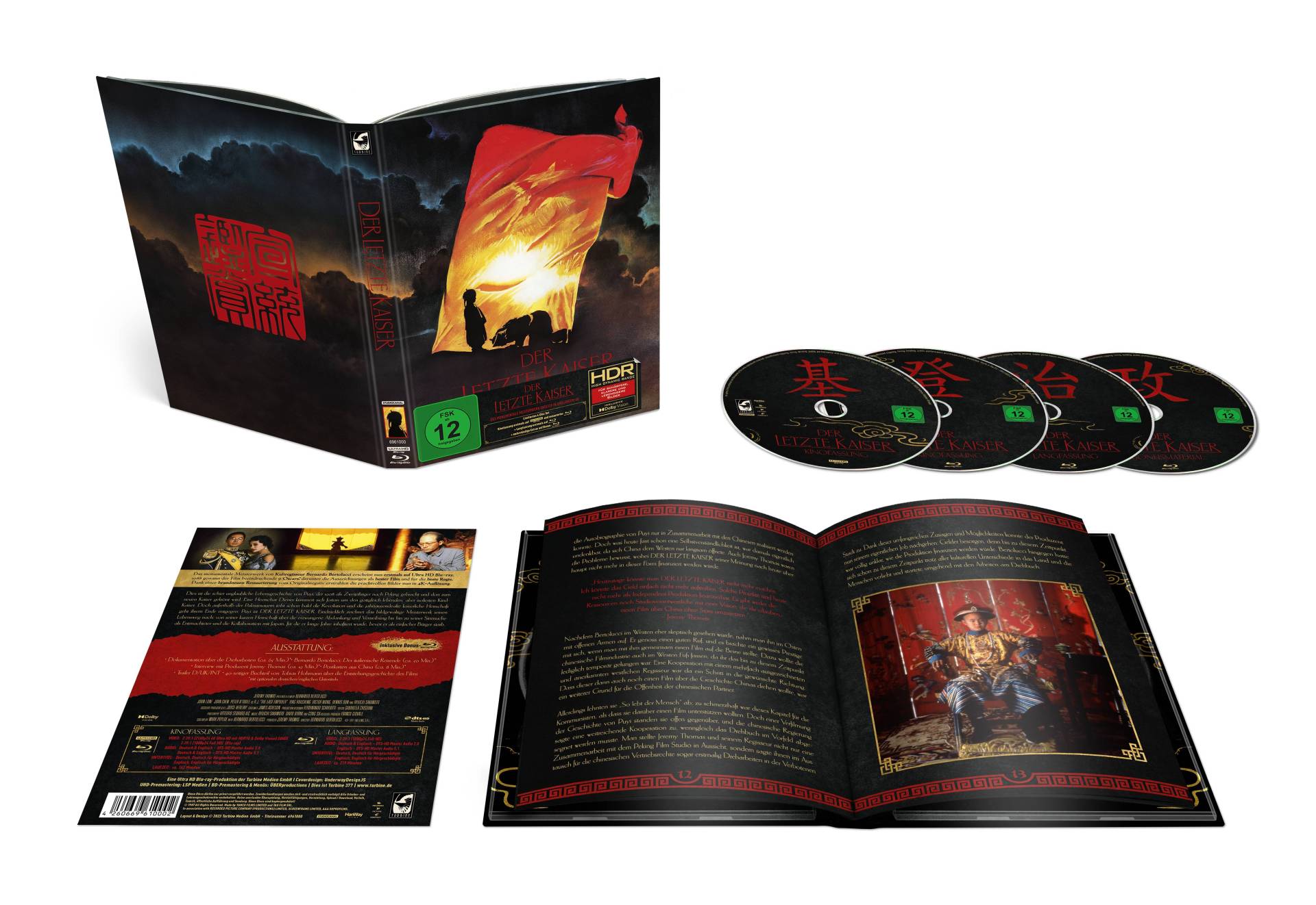 Der letzte Kaiser | Limitiertes Mediabook (4K Ultra HD Blu-ray + 3 Blu-rays) Cover A (600 Stück)
