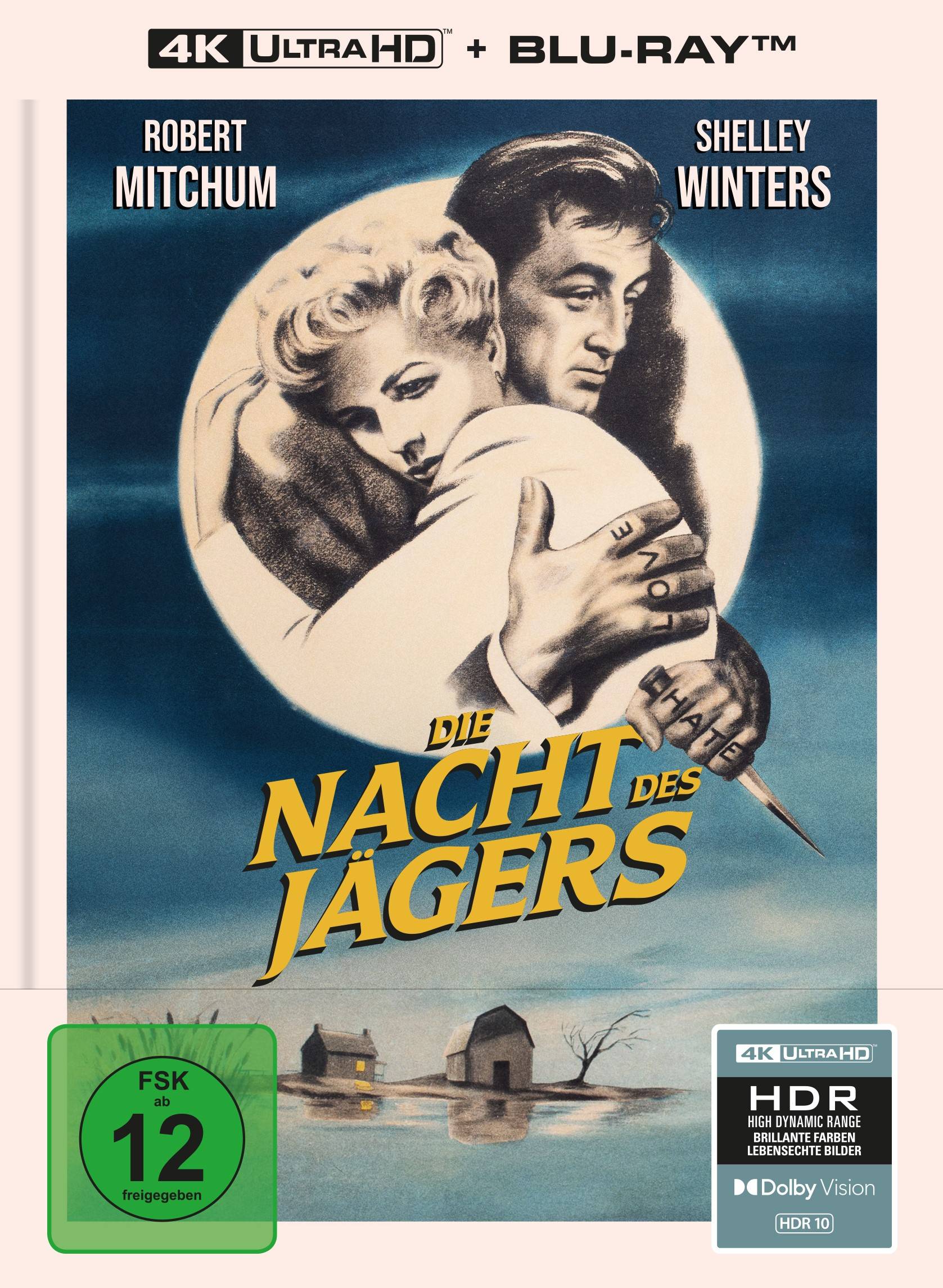 Die Nacht des Jägers - 2-Disc Limited Collector's Edition im Mediabook (UHD-Blu-ray + Blu-ray)