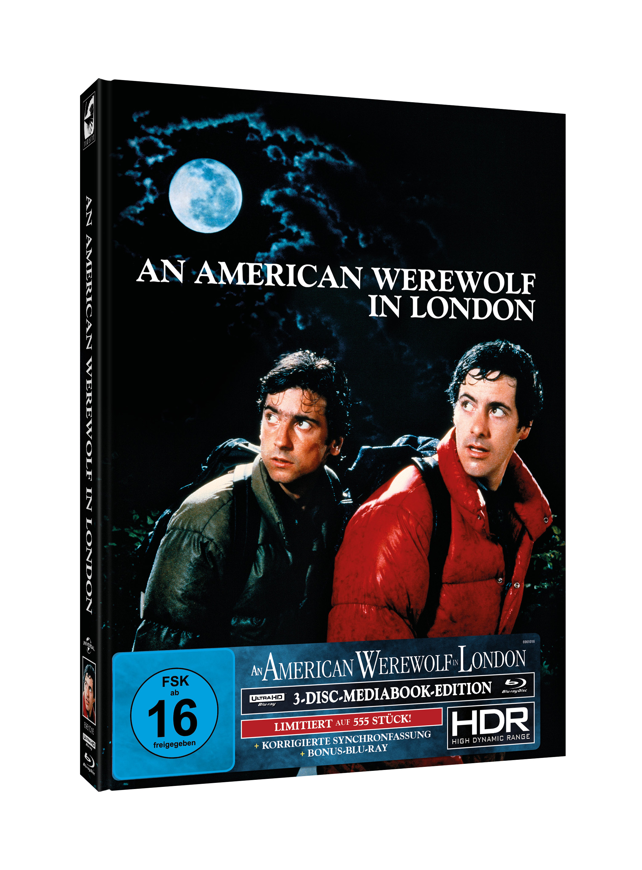 AN AMERICAN WEREWOLF IN LONDON 3-Disc-Mediabook (UHD + 2x Blu-ray) (US-Artwork) - 555 Stk.
