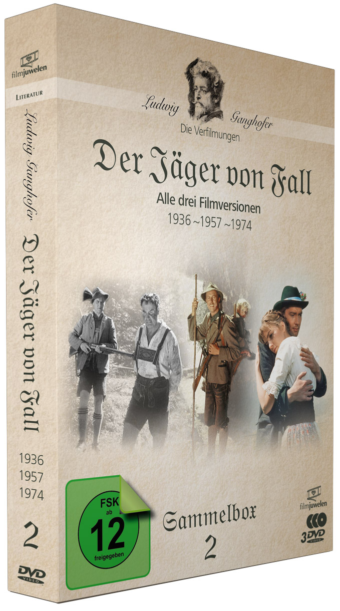 Der Jäger Von Fall (1936, 1956, 1974) - Die Ganghofer Verfilmungen - Sammelbox 2 (3 Dvds)