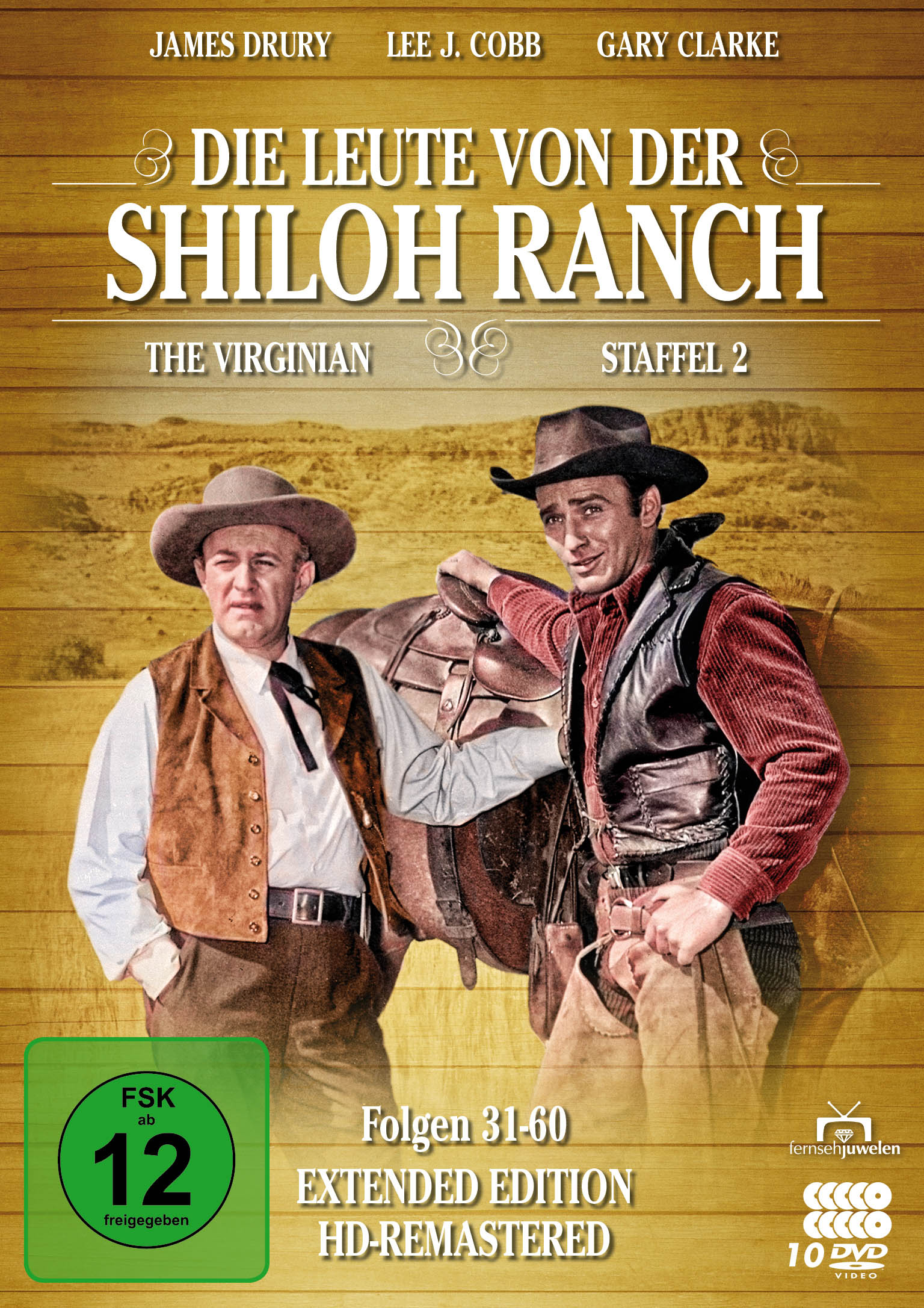 Die Leute von der Shiloh Ranch - Staffel 2 (HD-Remastered) (The Virginian: Extended Edition) (10 DVDs)