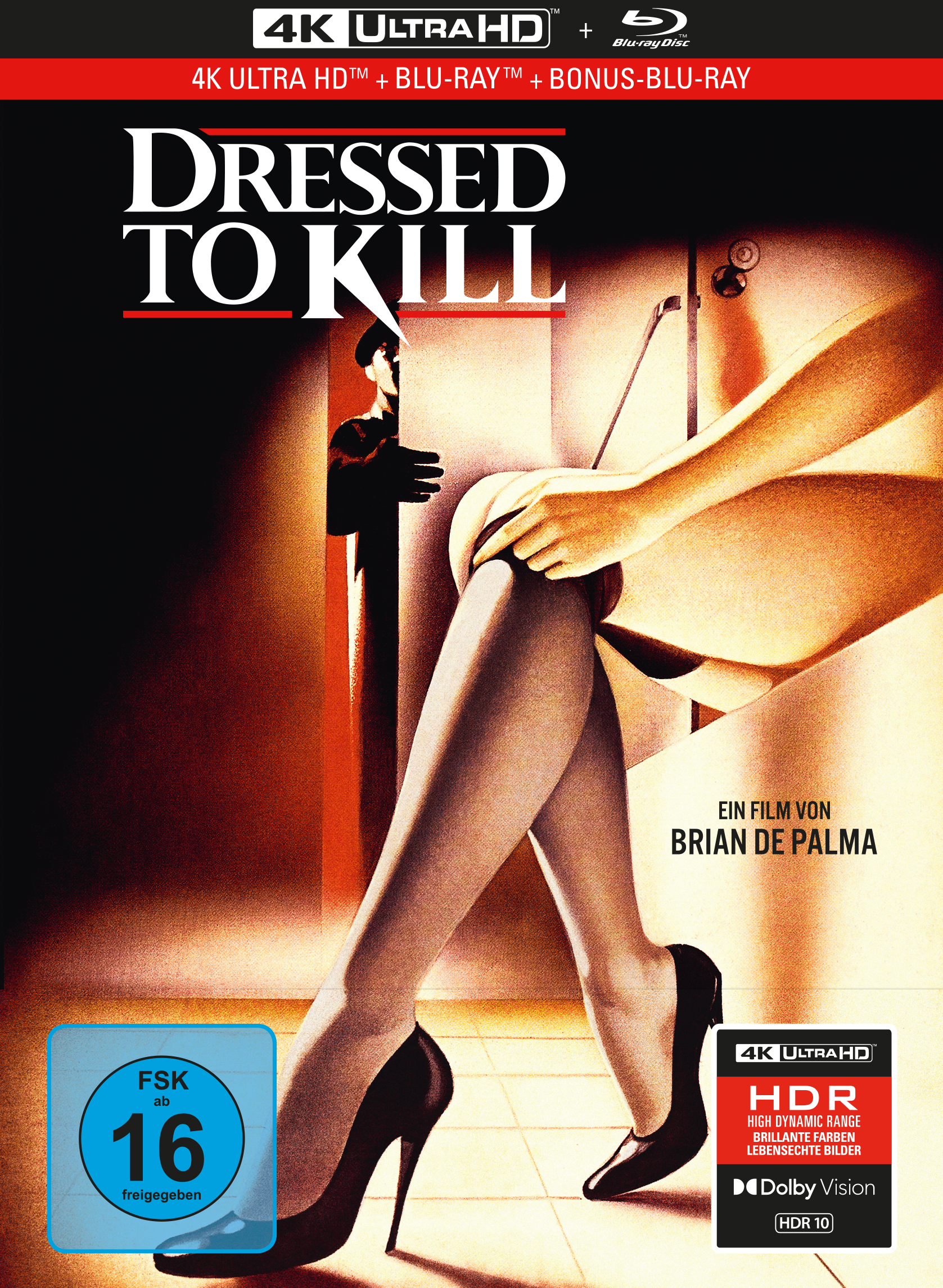 Dressed to Kill - 3-Disc Limited Collector's Edition im Mediabook (UHD-Blu-ray + Blu-ray + Bonus-Blu-ray)