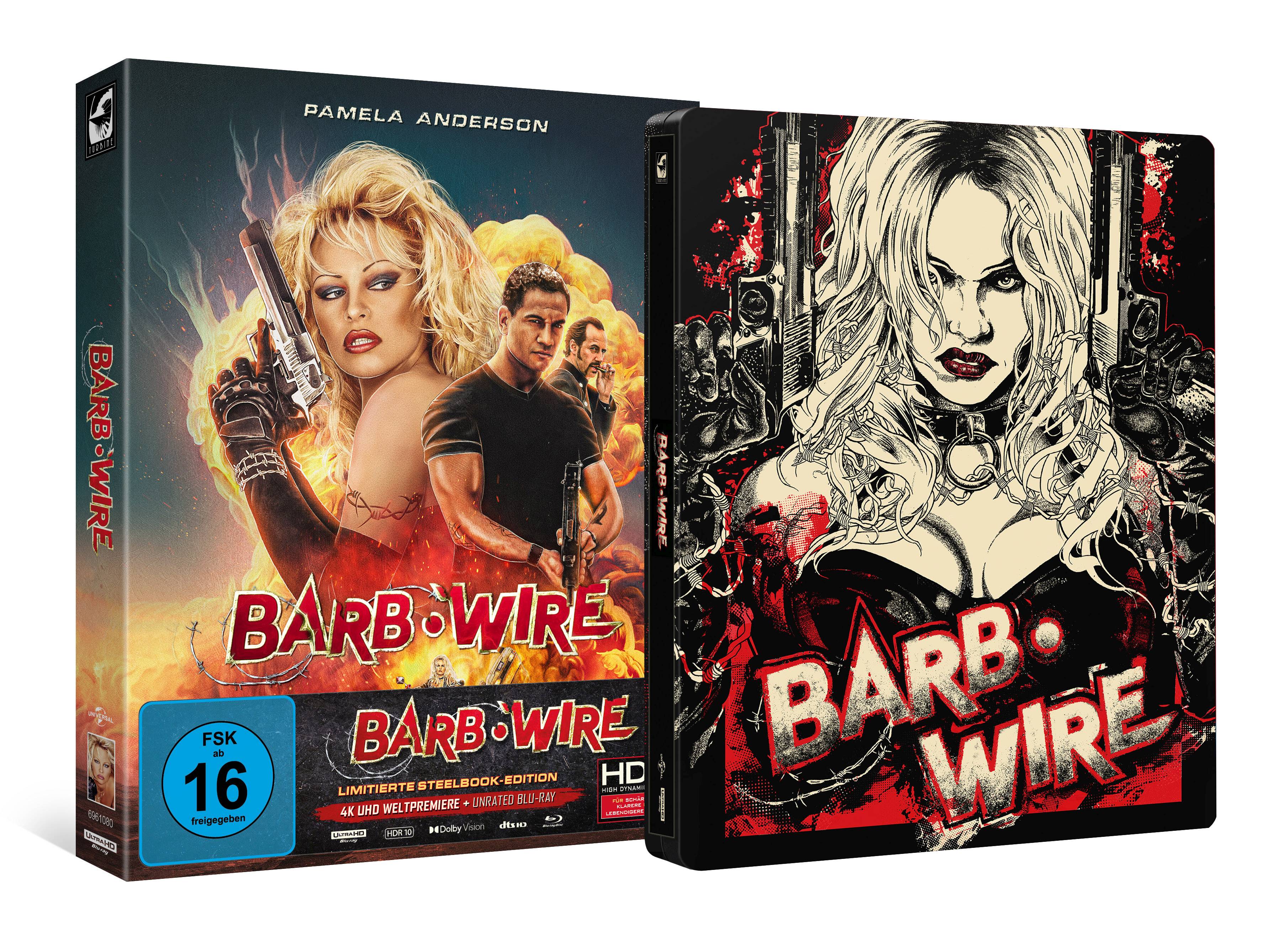 Barb Wire | Limitierte Steelbook-Edition mit Full Slip B (4K Ultra HD Blu-ray + Unrated Blu-ray)