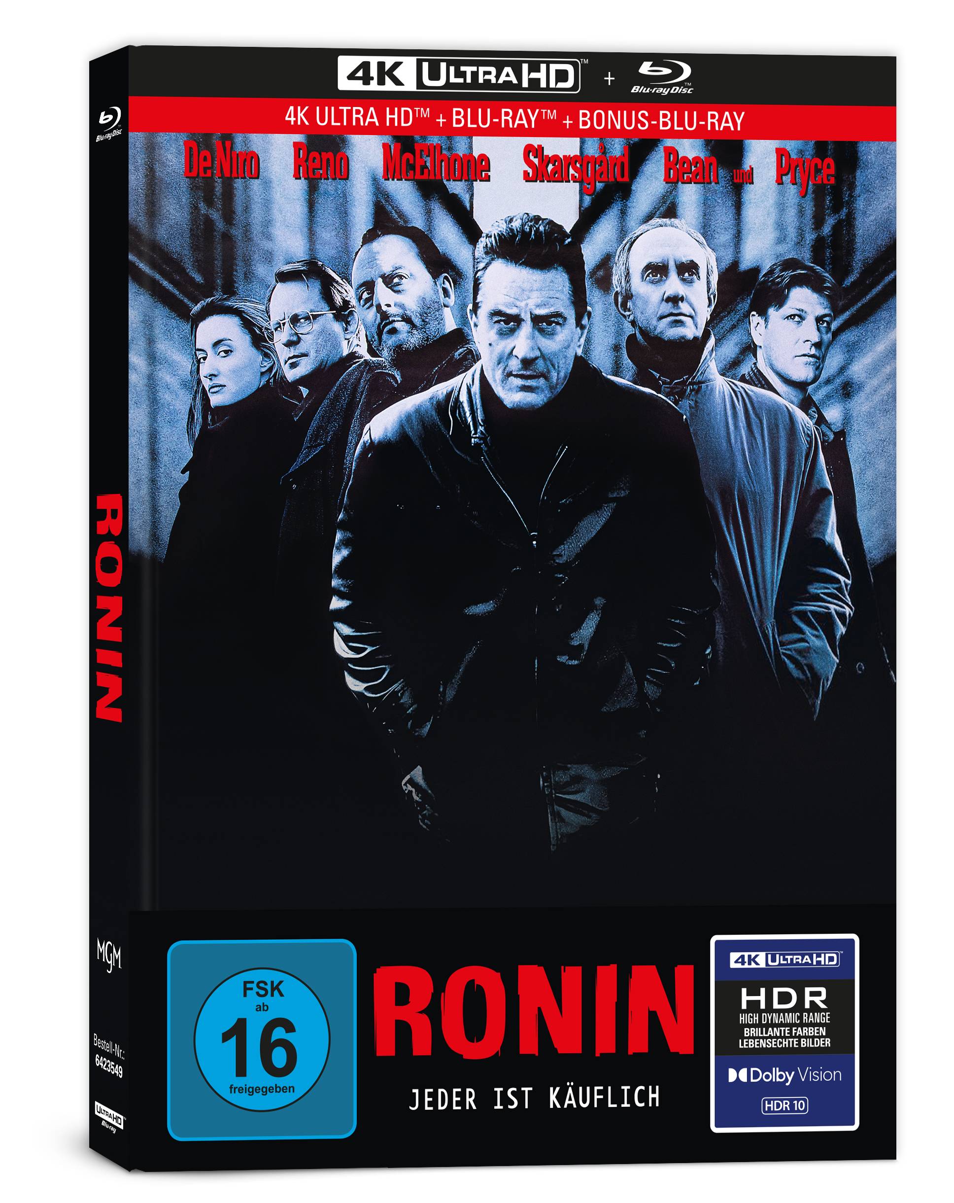 Ronin - 3-Disc Limited Collector's Edition im Mediabook (UHD-Blu-ray + Blu-ray + Bonus-Blu-ray)